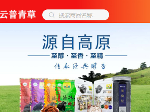 青海云普青草食品销售有限公司小程序商城